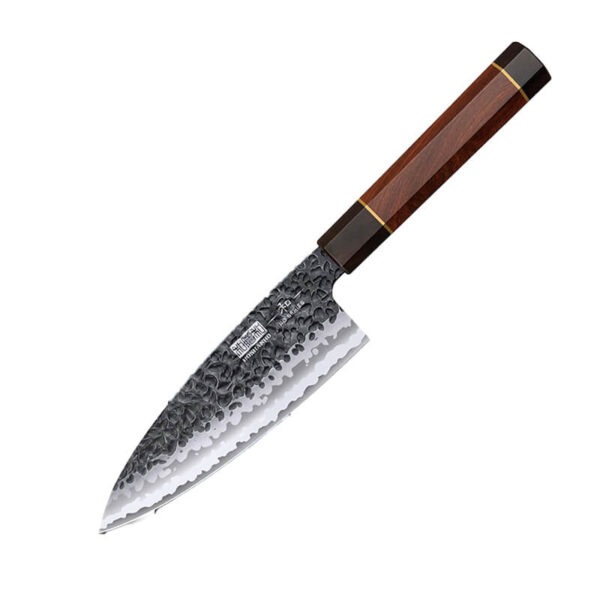 Cuchillo Deba Damasco Martillado 6”