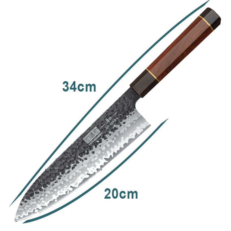Cuchillo Gyuto Damasco Martillado VG-10 8” - Imagen 3