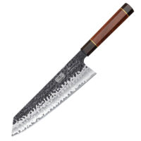 Cuchillo Kiritsuke Damasco Martillado 9”