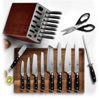 Set de Cuchillos de Acero Alemán X50CrMoV15 | 19 Piezas