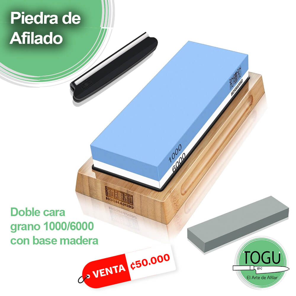 Piedra de Afilado Japonesa - Grano 1000/6000 Doble Cara con Base Antideslizante - Imagen 7