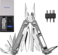 Multi herramienta ROCKTOL GEN-R 27 en 1 con cuchilla VG10 | Multitool profesional para camping y uso diario