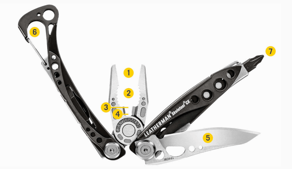 Cuchilla Multiuso Leatherman Skeletool CX 154CM Negra | Compacta y Profesional - Imagen 5