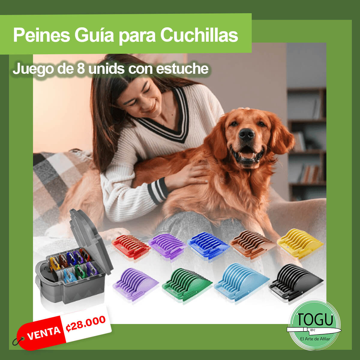 Juego de 8 Peines Guía de Colores para Cuchillas A5 #10/15/30 MEMIRY - Imagen 9